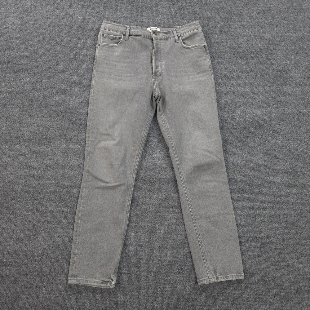 AGOLDE Jeans Womens 29 Gray Nico Mid Rise Slim Skinny Ankle Stretch Denim